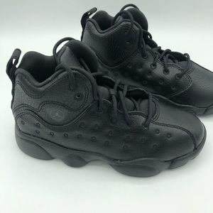 Jordan’s Hightop black on black sneakers